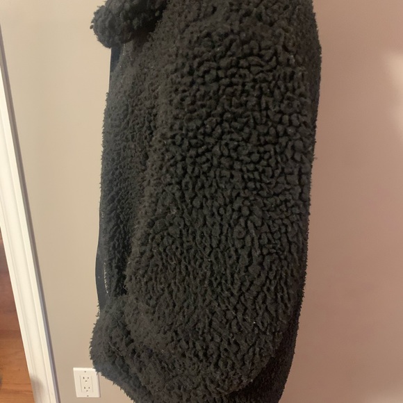 Top shop black teddy jacket - Picture 2 of 5